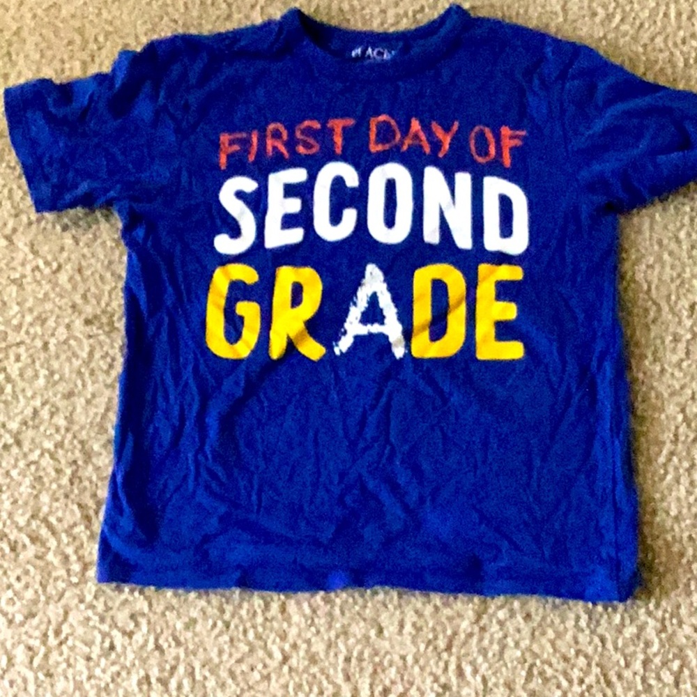 Place Blue 'First Day of Second Grade' Tee